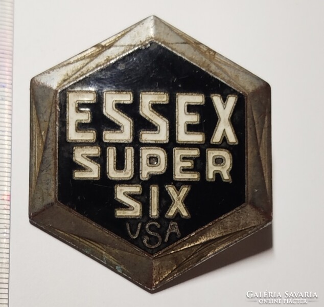 Retró 30-as évek, Essex Super autó névtábla radiátor jelvény.