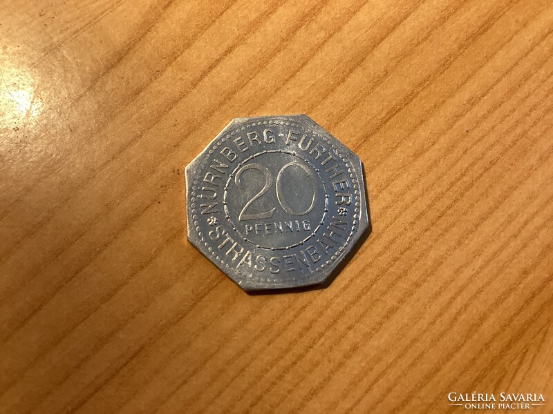 Német szükségpénz , 20 pfennig értékű. ( P06 )