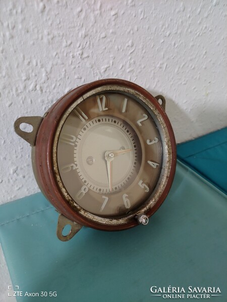 Old Car Clock, Possibly Warsava, for Sale