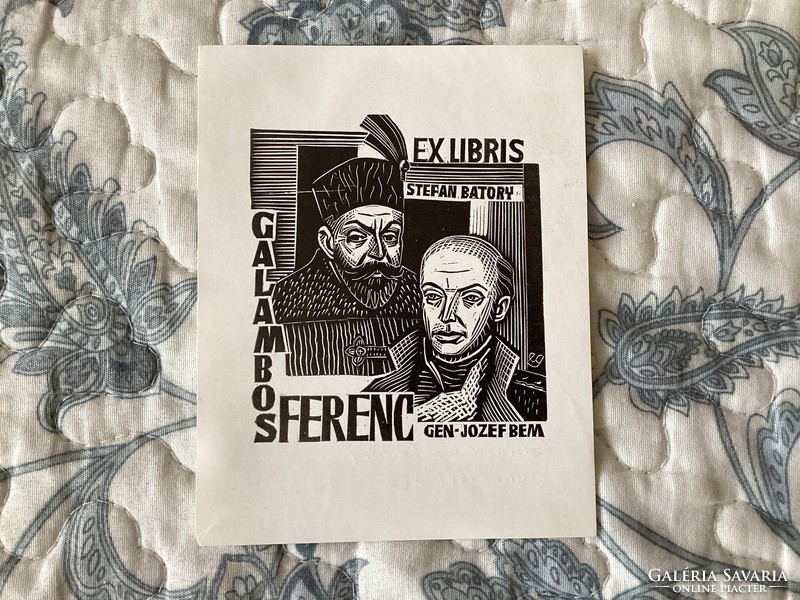 Edward Grabowszki , Ex libris  fametszete .