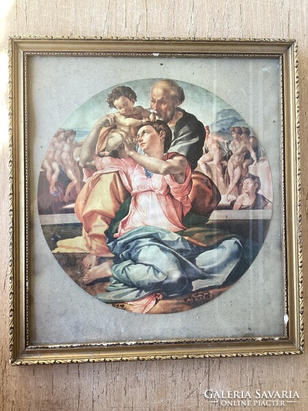 Michelangelo Buonarroti (A Szent Család ) festményének nyomata