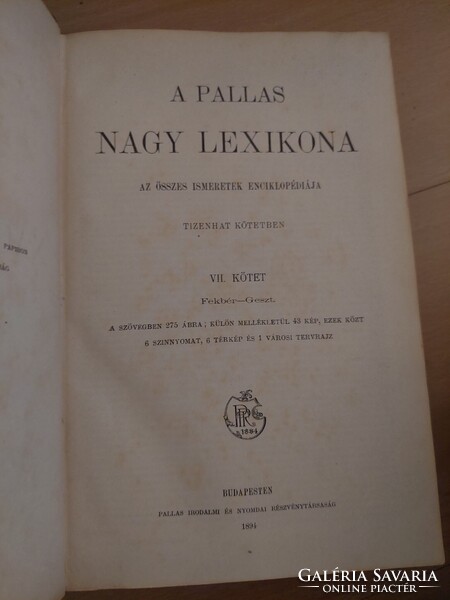 A Pallas Nagy Lexikona 1-16. kötet