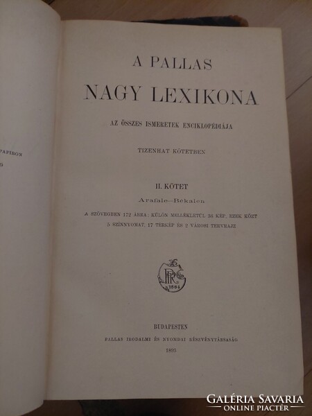A Pallas Nagy Lexikona 1-16. kötet