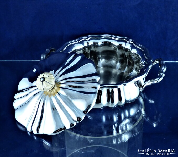 STUNNING, VERY RARE ANTIQUE SILVER CANDY HOLDER, TRAY, VIENNA, 1847!!!
