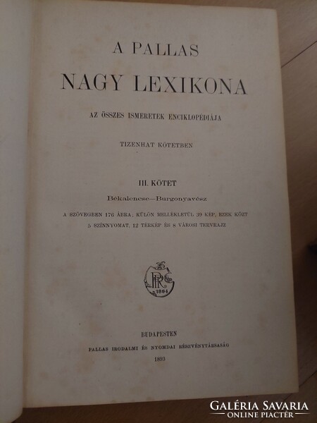 A Pallas Nagy Lexikona 1-16. kötet