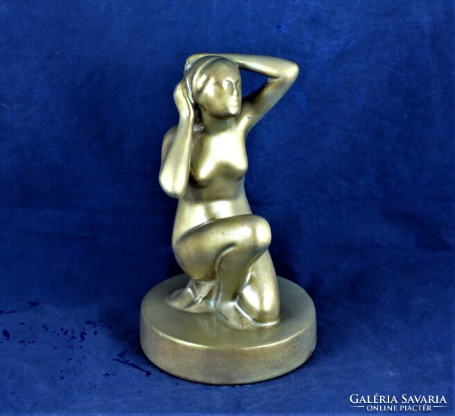 ANTIQUE, ZSOLNAY NUDE, CA. 1920!!!