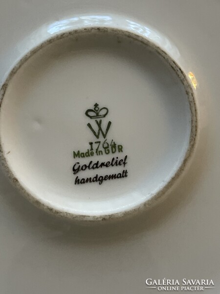 Nagy méretű Német Echt Kobalt porcelán petróleum lámpa.