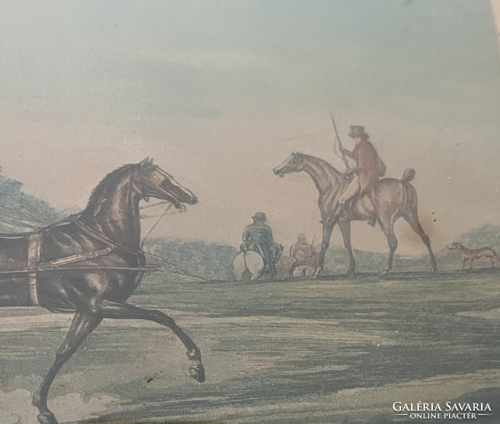 ANTIK SZÍNES LITOGRÁFIA, CARLE VERNET, XIX.szd