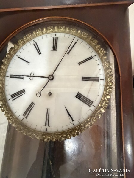 Hollóházi antique Biedermeier wall clock