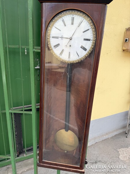 Hollóházi antique Biedermeier wall clock