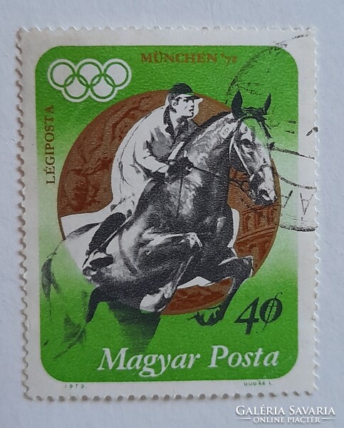 1973 Olimpiai érmesek (III) -München 40 fillér pecsételt