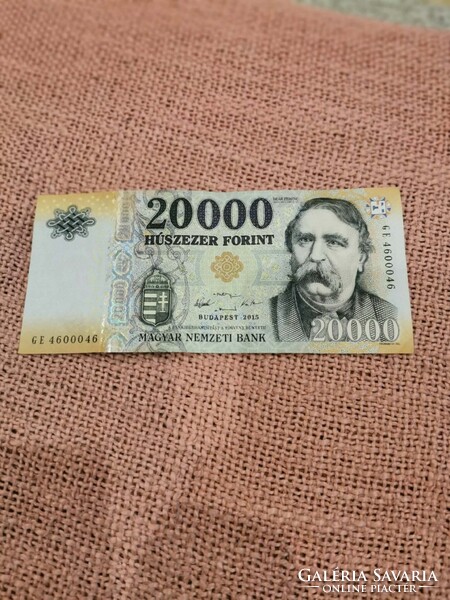 Ritka sorszámos deák húszezres  4600046