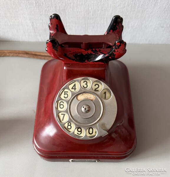 Ritka bordó CB 35 bakelit telefon - Standard - Magyar Királyi Posta jelzéssel (1935)
