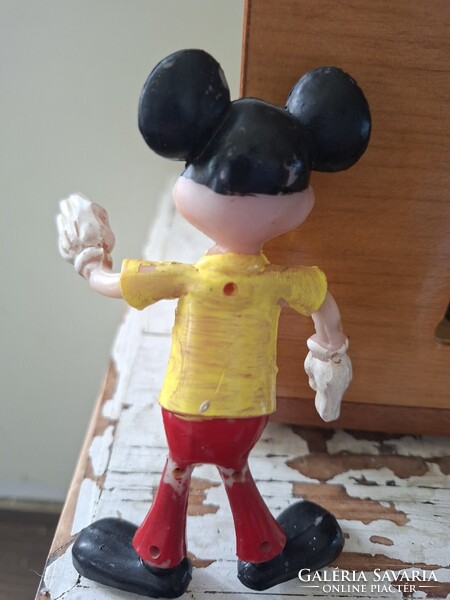 Ritka Retro Mickey egér gumi figura (1970-es évek, Brabo)
