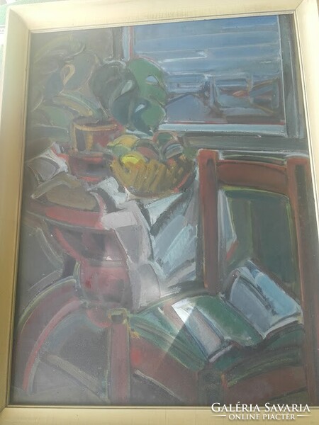Levente Baticz Still Life Oil on Fiberboard 80x60