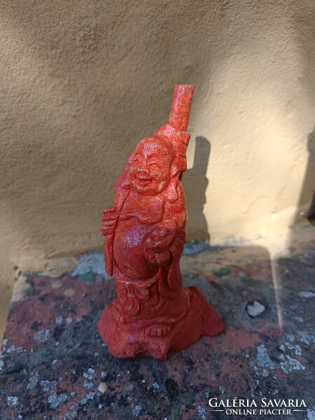 Korall Budha antik.13 cm magas.