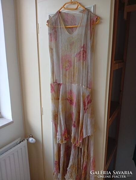 Vintage slinky muslin dress circa 1900