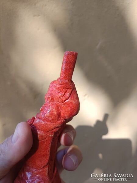 Korall Budha antik.13 cm magas.