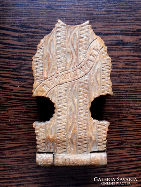 Antique carved pocket watch case