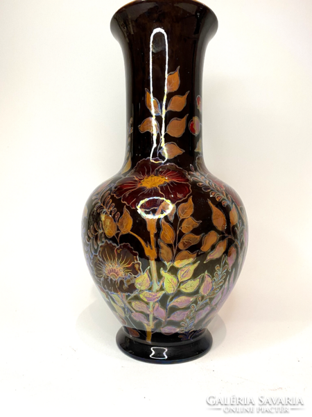 Zsolnay multi-fired eozin vase 28cm, Flawless!