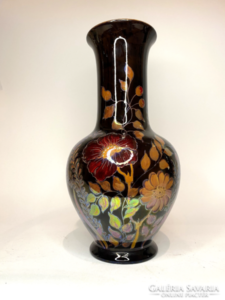 Zsolnay multi-fired eozin vase 28cm, Flawless!