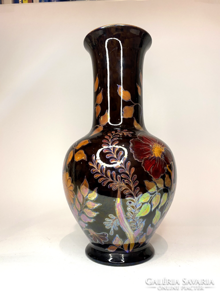 Zsolnay multi-fired eozin vase 28cm, Flawless!