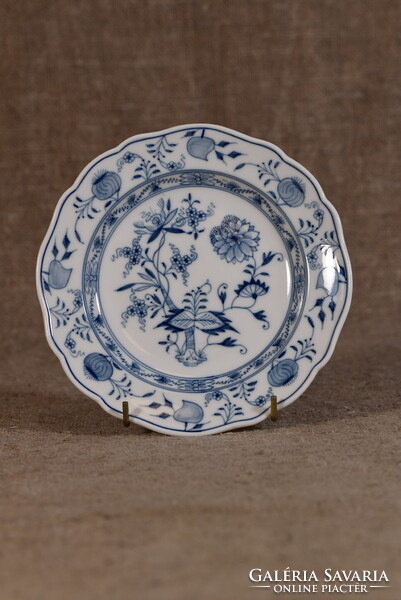 Meissen porcelán desszerttányér Blue Onion Zwiebelmuster kék hagyma kobalt Németország