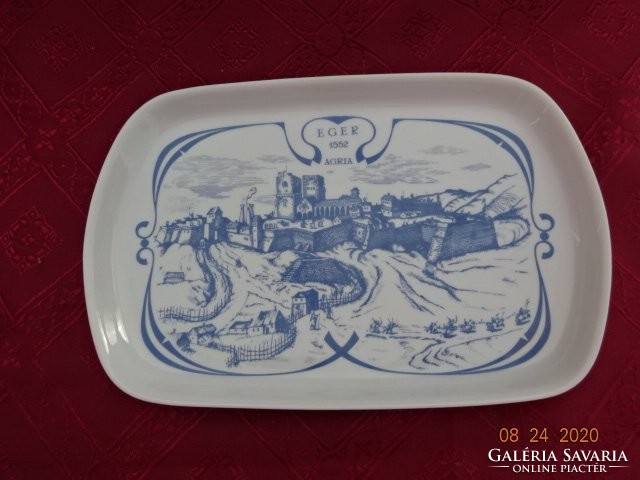 Alföldi porcelain bowl with a mouse inscription and a view. Sample piece, marked 305, d 50615. Available!