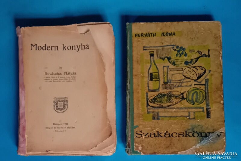 2 régi szakácskönyv :