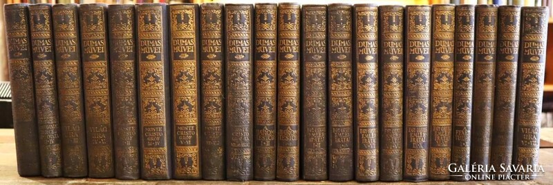 1924-28 DUMAS COMPLETE WORKS 76 VOLUMES IN 39 BOOKS - CHRISTIANSEN / GUTENBERG - THE ENTIRE 45 K.LENNE!