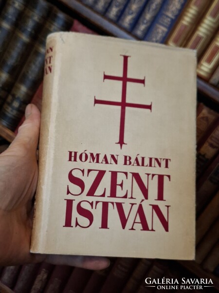 1938-gyűjtői- boritós HÓMAN BÁLINT: SZENT ISTVÁN  KÖNYVBARÁTOK R. KIRÁLYI EGYETEMI NYOMDA