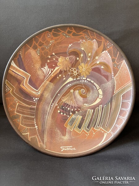 Csíki Margit (Gitka) Terracotta Wall Plate