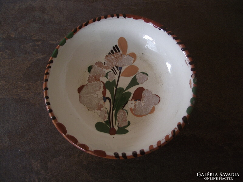 Signed Folk Ceramic Wall Plate