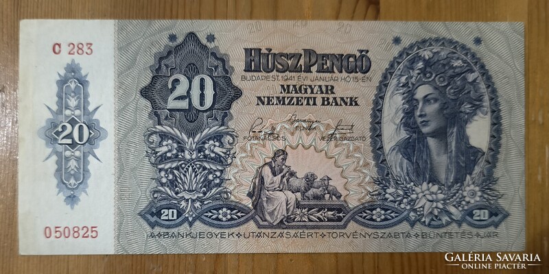 20 Pengő 1941 – Magyar Nemzeti Bank