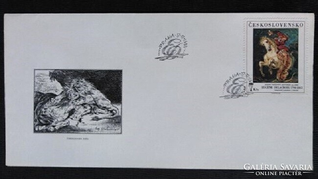 CSf2979-81 /  Csehszlovákia 1988 Festmények a Prágai Nemzeti Galériából bélyegsor FDC-n