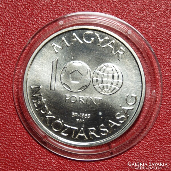 100 Forint 1985 Labdarúgó Világbajnokság Mexikó 1986
