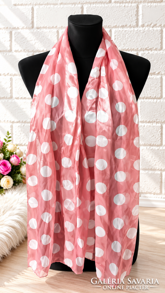 Pöttyös cuki női sál – 150×33 cm