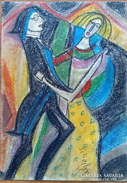 Scheiber signed painting