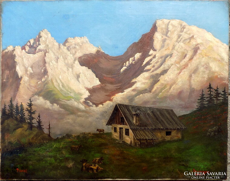 Seeberger pinx marked 04. Tyrolean landscape: with original invoice