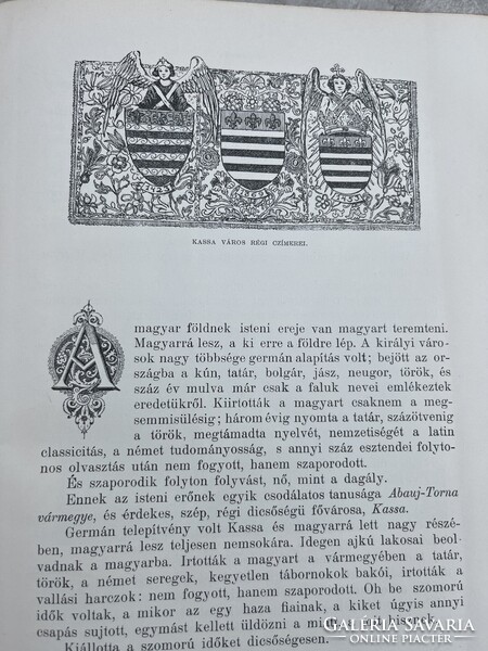 Ritkaság! Magyarország vármegyéi és városai I. kötet (Abaúj-Torna és Kassa) Eredeti 1896-os kiadás