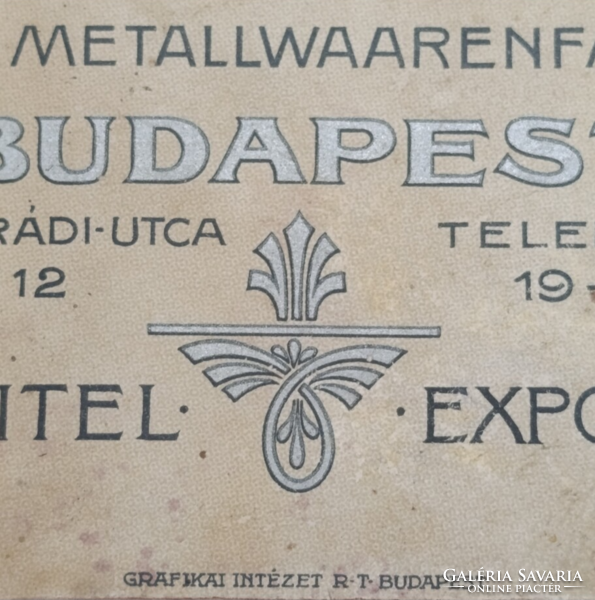 Ritkaság! Marx és Grossmann Érckoporsó- és Ércárugyár Mintakönyve (1920 évek ) – Szecessziós grafika