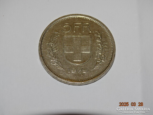 5 SVÁJCI FRANK CHF 1979