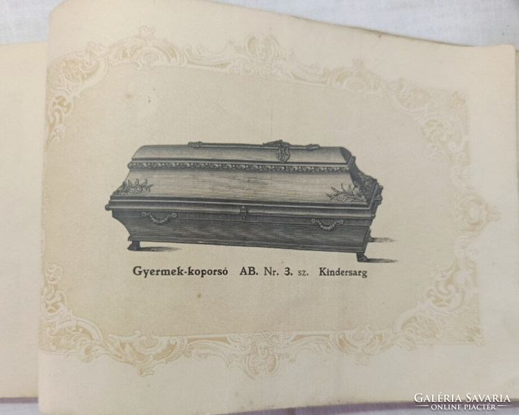 Ritkaság! Marx és Grossmann Érckoporsó- és Ércárugyár Mintakönyve (1920 évek ) – Szecessziós grafika