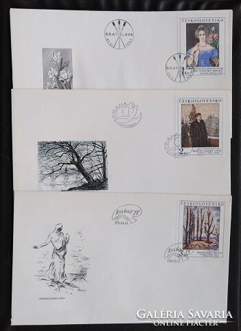 CSf2841-5 /  Csehszlovákia 1985Festmények a Prágai Nemzeti Galériából  bélyegsor FDC-n