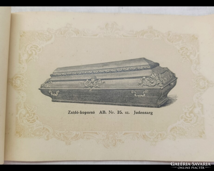 Ritkaság! Marx és Grossmann Érckoporsó- és Ércárugyár Mintakönyve (1920 évek ) – Szecessziós grafika
