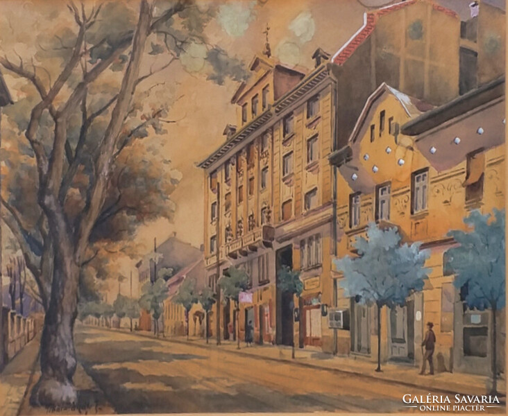 Tibai Takács Jenő (1876 - 1943) : Őszi utca