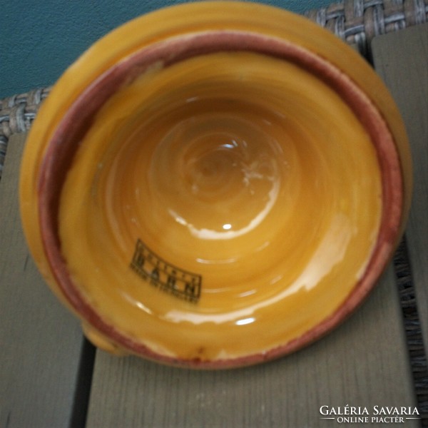 Vintage Pottery BARN, magasfényű sétáló gyertyatartó, ritka