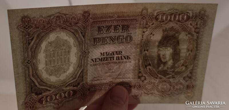 1000 Pengő 1943- UNC