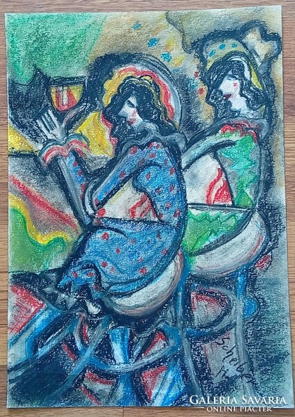 Scheiber signed painting