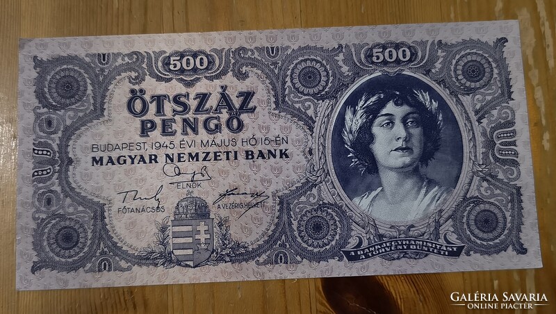 500 Pengő 1945 – Magyar Nemzeti Bank
